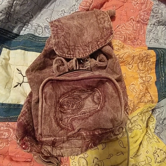 boho backpack purse